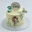 Tiny Tiers of Joy Chocolate Birthday Cake with Edible Art