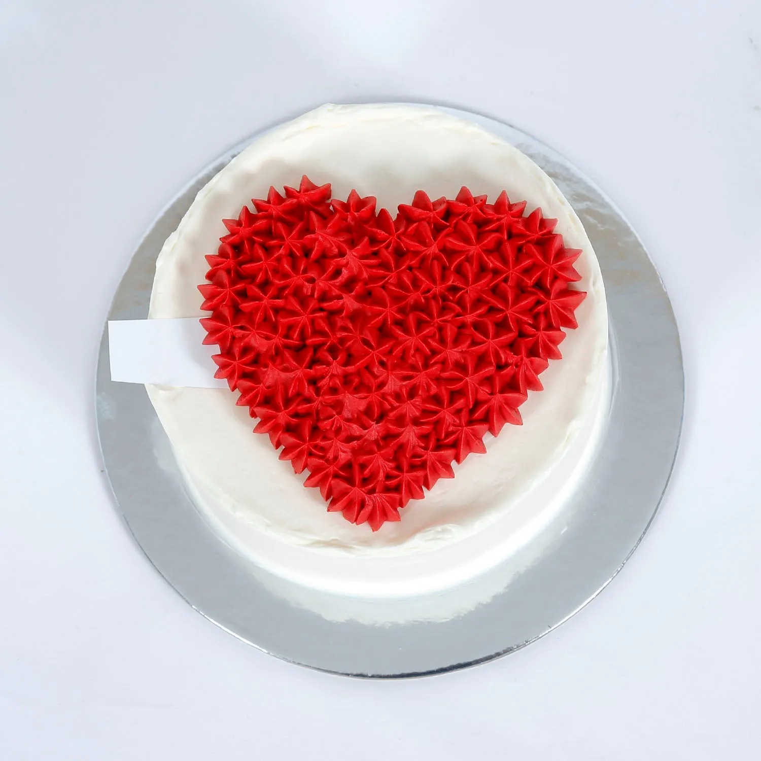 Heart-Shaped Red Velvet Mono Cake - Perfect for Two