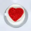 Heart-Shaped Red Velvet Mono Cake - Perfect for Two