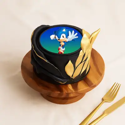 Sonic Cartoon Chocolate Cake - 1 Kg