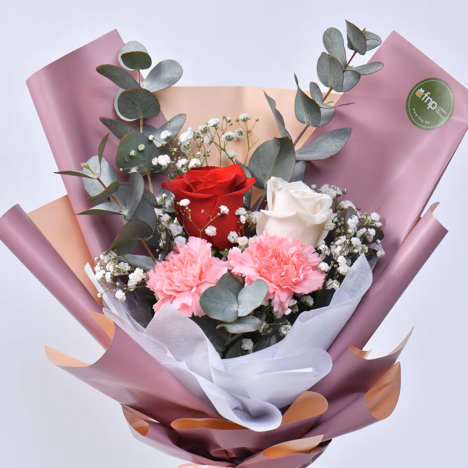 Rosy Carnation Delight - With Cake