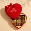 Godiva Red Heart Chocolate Box - 7 Luxurious Belgian Chocolates