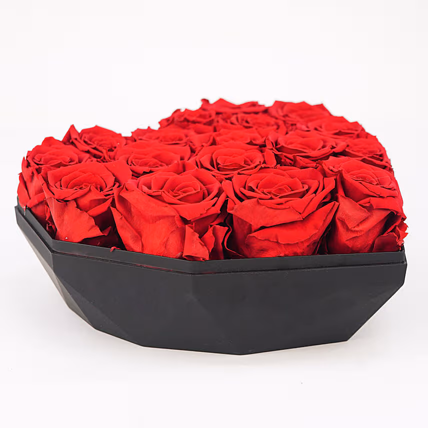 Roses In a Heart Shaped Box