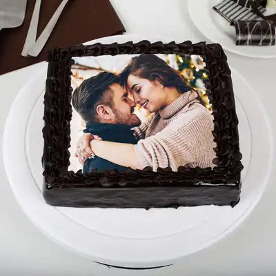Rich Chocolate Photo Cake