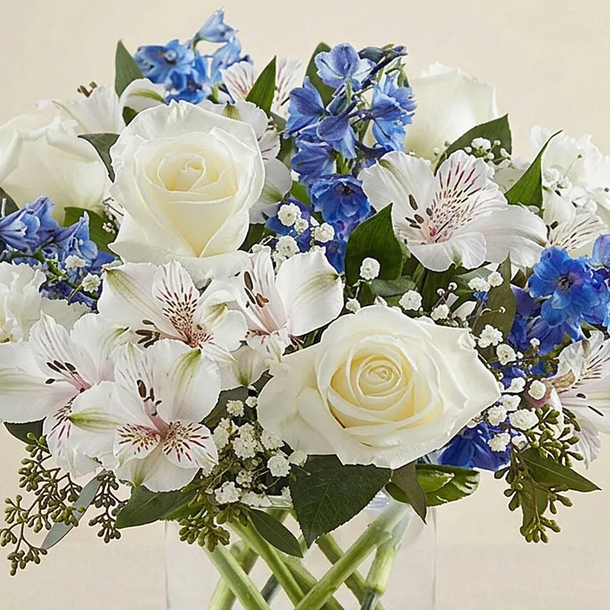 Blue And White Floral Bunch