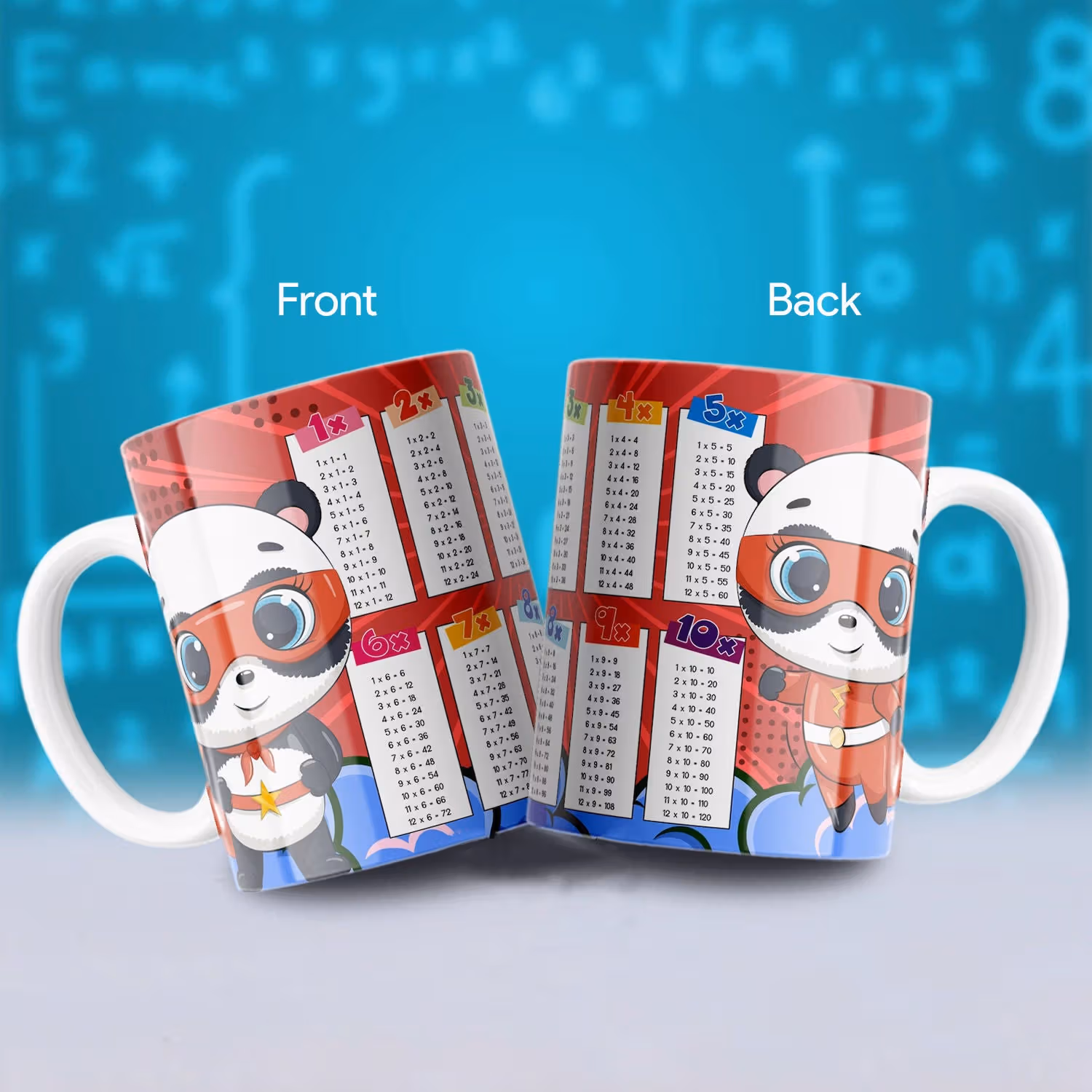 Drink And Learn Multiplication Table Mug