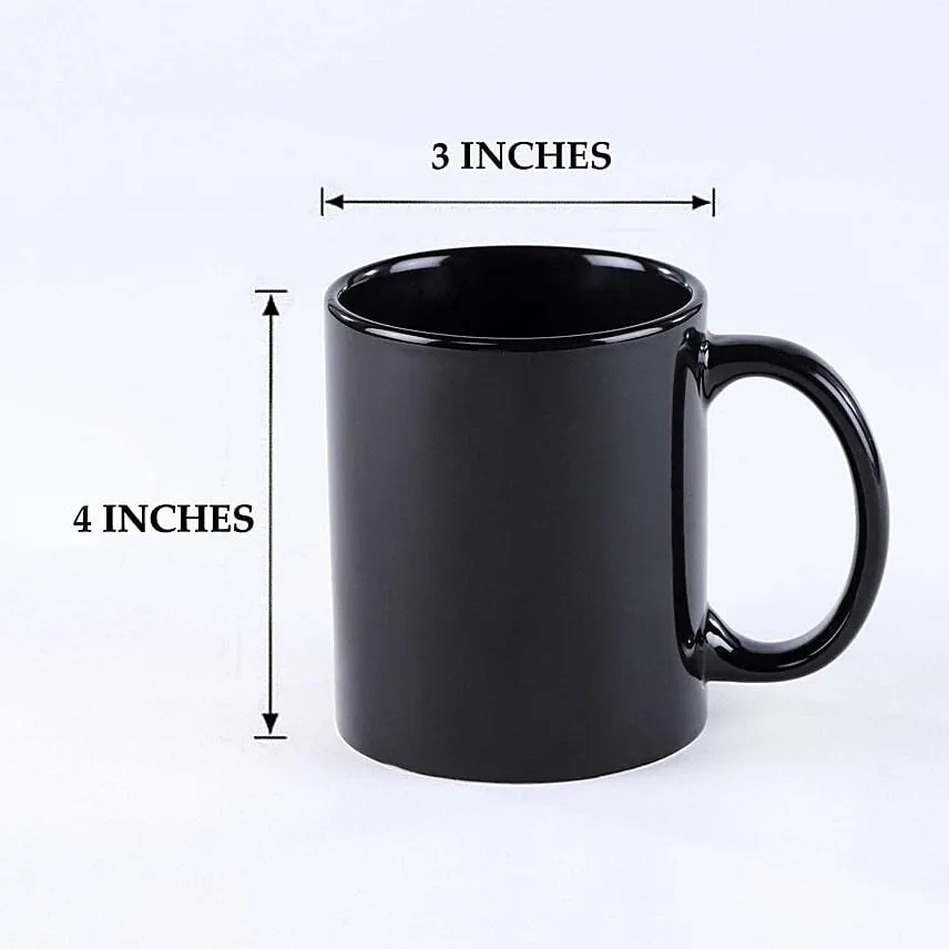Personalised Black Ceramic Mug For Mom