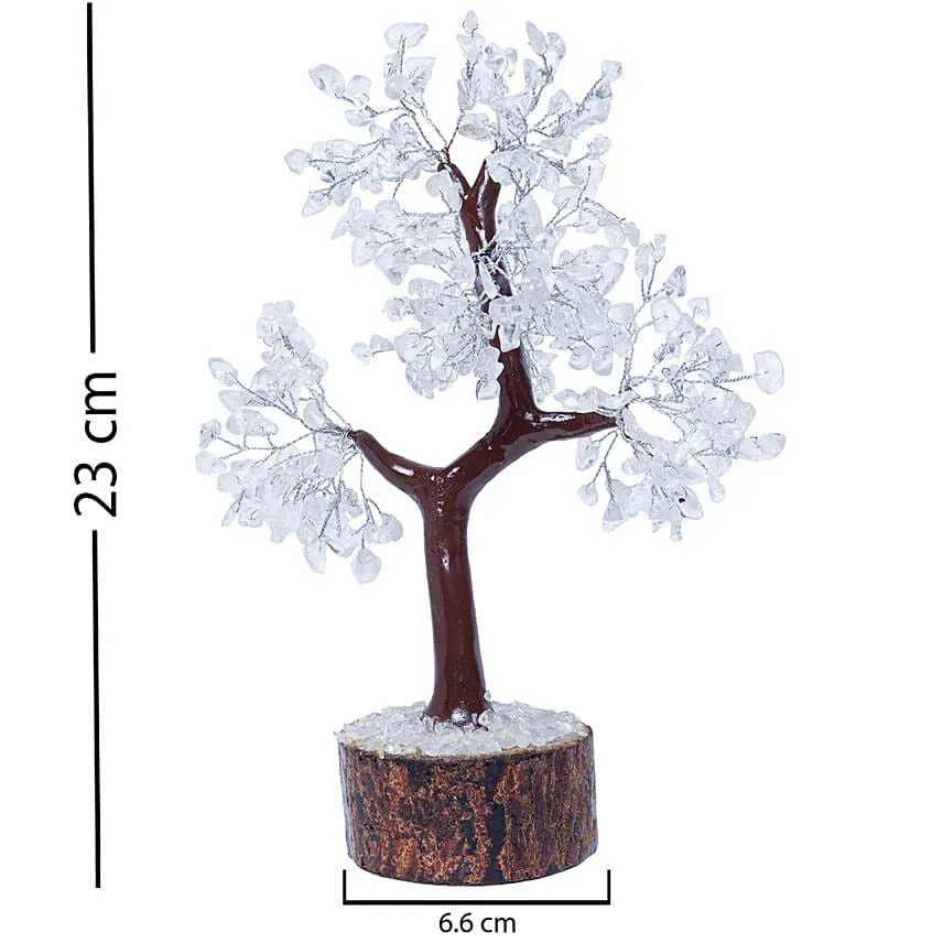 White Agate Stone Handcrafted Wishing Tree