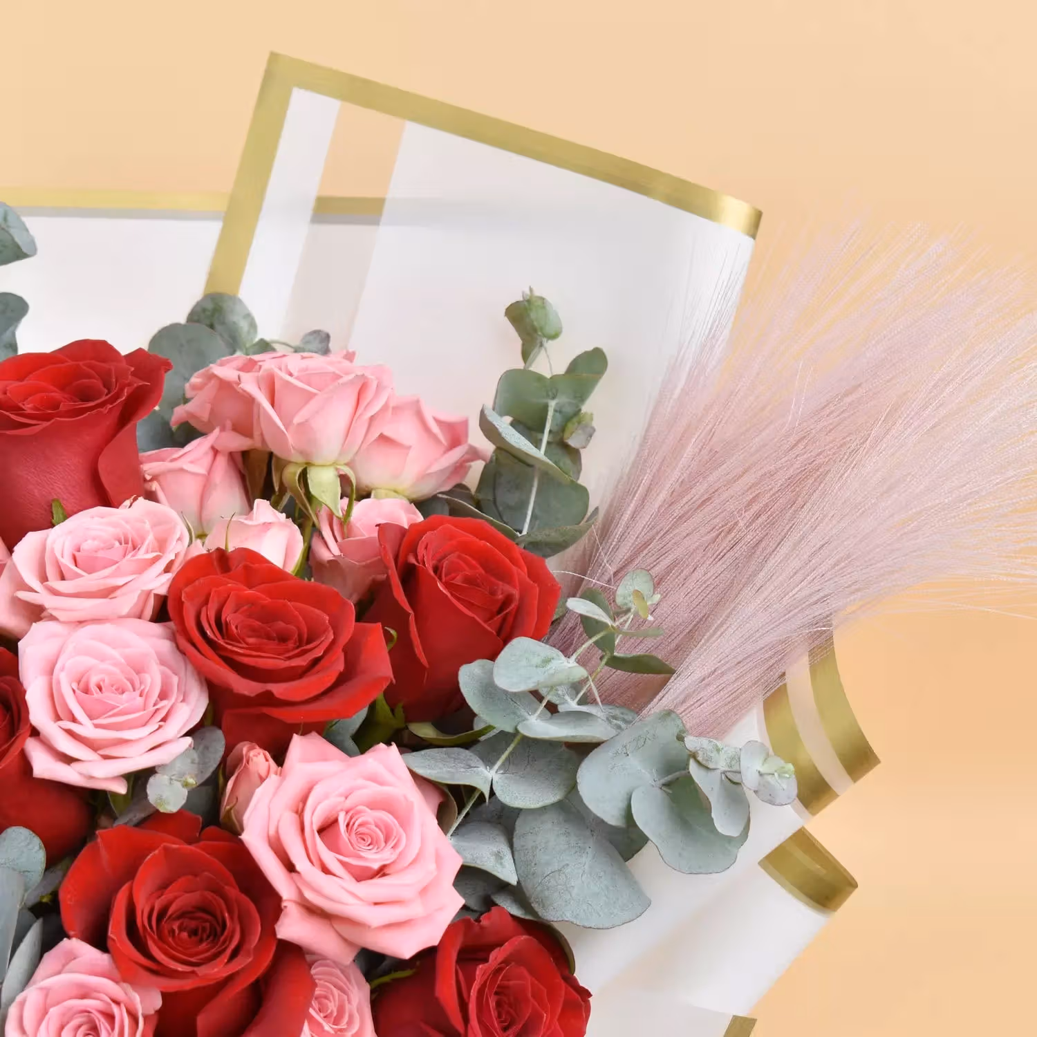 Red and Pink Roses Beauty Bouquet