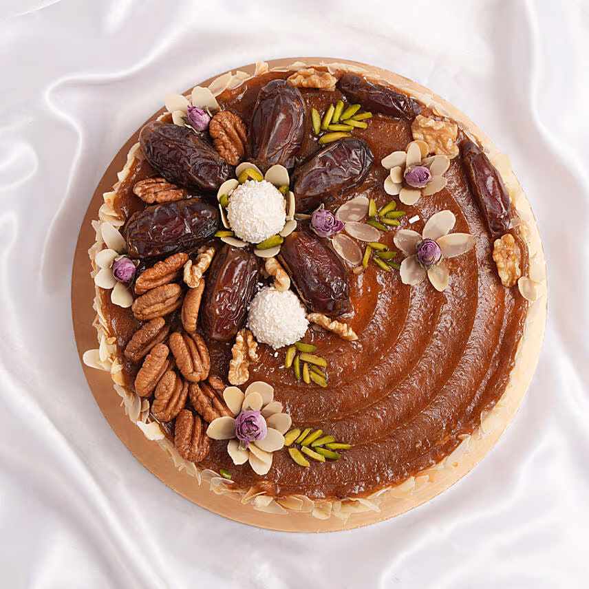 Date & Caramel  Premium Cake 8 Inches