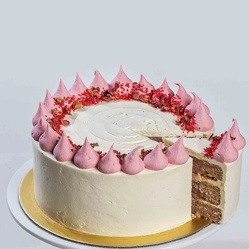 Raspberry Lychee Rose Cake 5 inches
