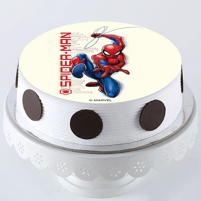 Spiderman In Action Pineapple Cake Half Kg