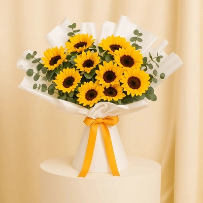 Beautiful Sunflower Hand Bouquet