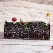 Festive Christmas Black Forest Yule Log Cake - Perfect Holiday Treat