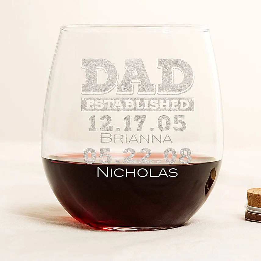 Engraved Glass For Dad