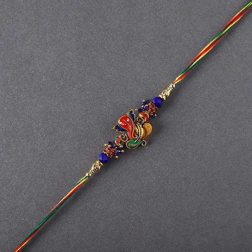 Sneh Auspicious Ganesha Rakhi & Almonds