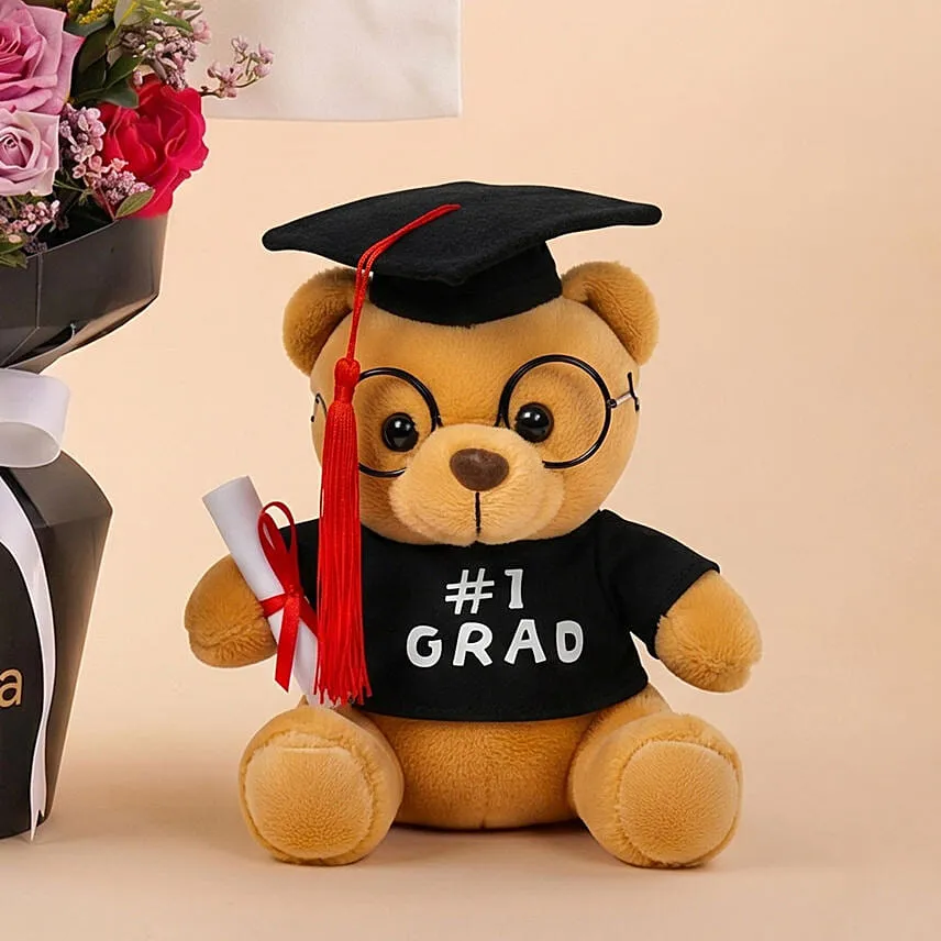 2026 Graduation Flowers, Graduation Bear & Chocolate Bundle