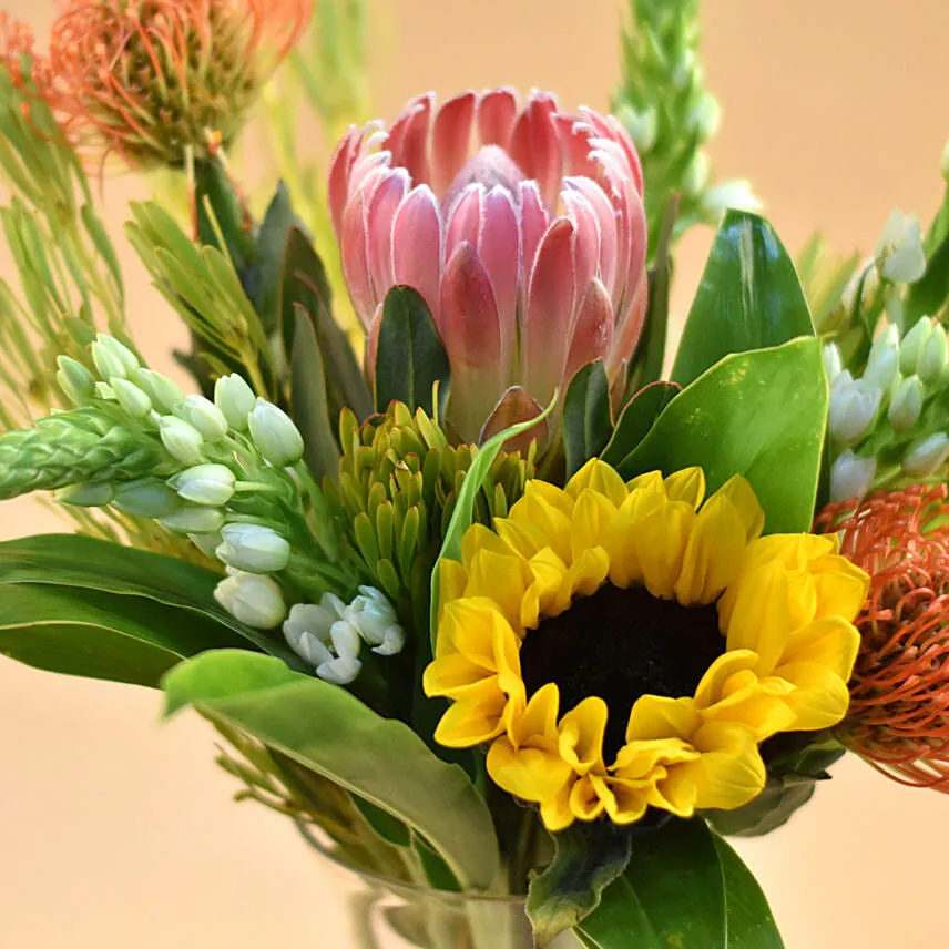 Delightful Flowers Oval Shaped Vase