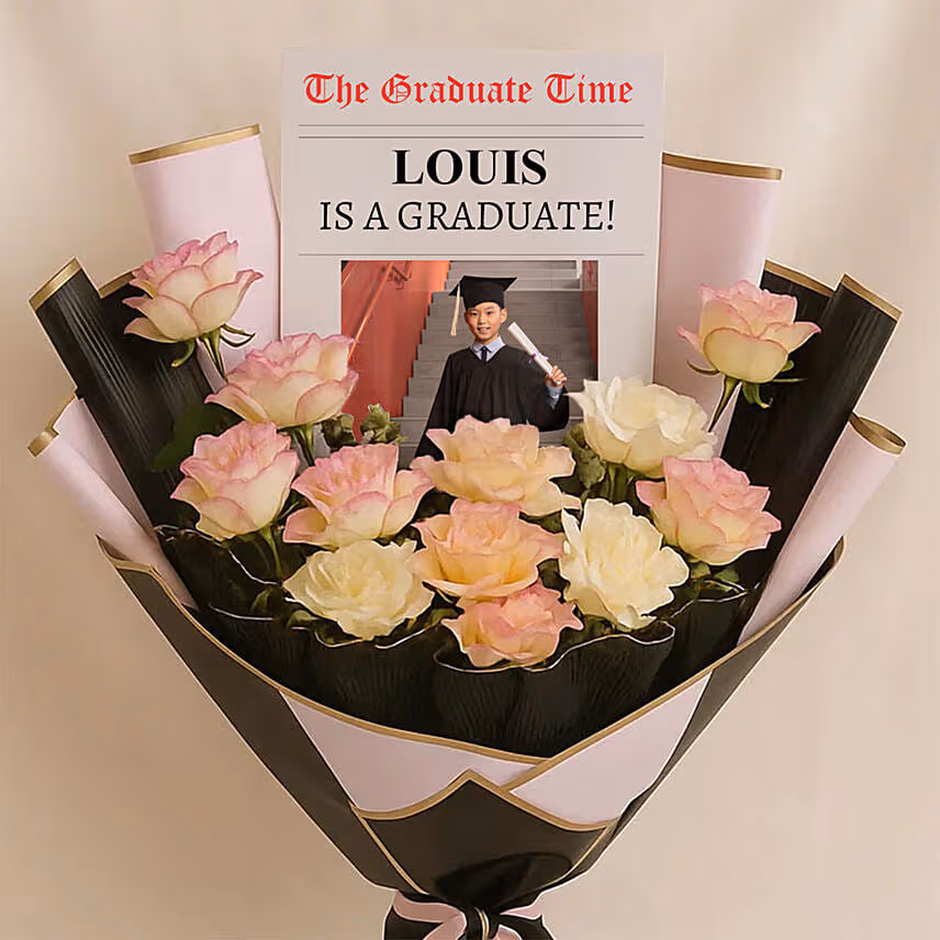 Personalised Conovocation Celebration Bouquet