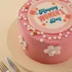 Womens Day Combo | Flower Vase with Mini Cake