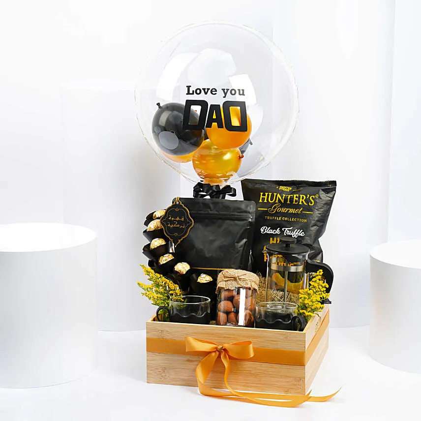 Coffee And Nibbles Hamper For Dad