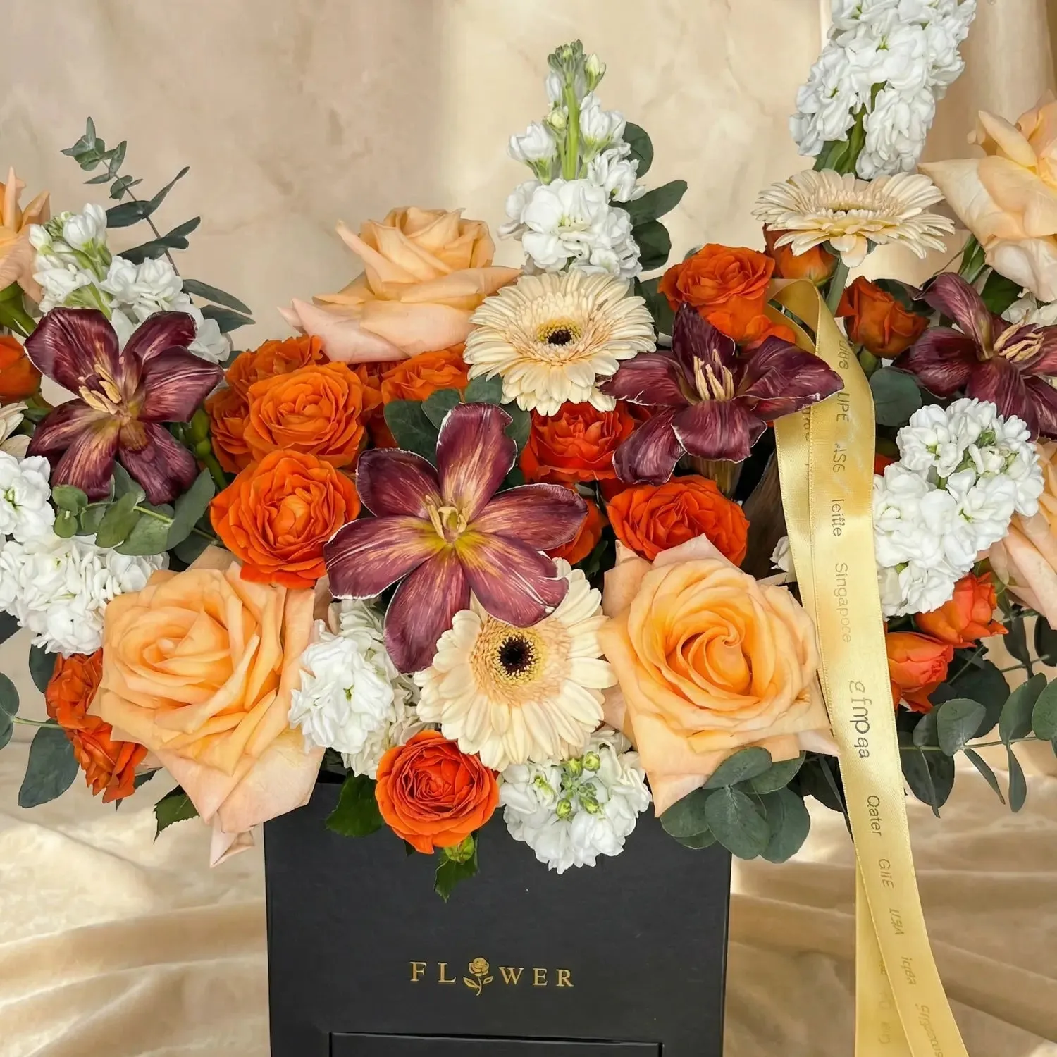 Sunset Harvest Symphony Floral Arrangement