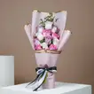 Elegant Rose Bouquet with Red Velvet Mono Cake