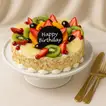 Delicious Birthday Fruit Cake - 8 Portion