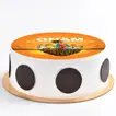 Delicious Onam Special Pineapple Chocolate Cake - Festive Photo Cream Delight