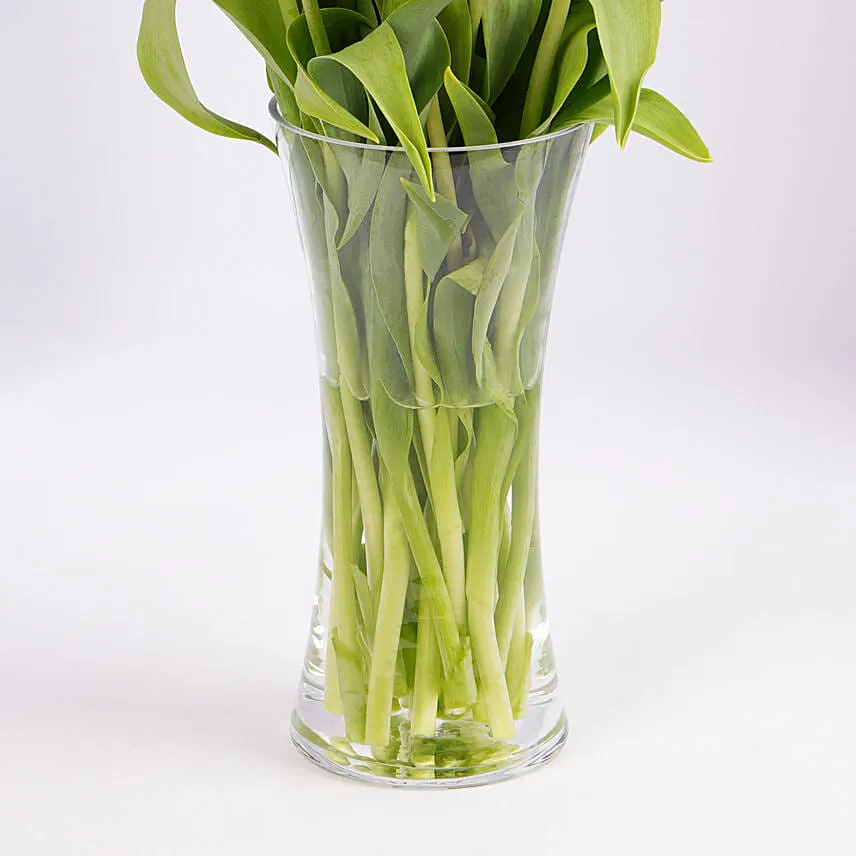 Red Tulip Arrangement Deluxe