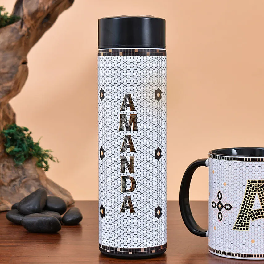 Personalised Mug And Bottle Combo