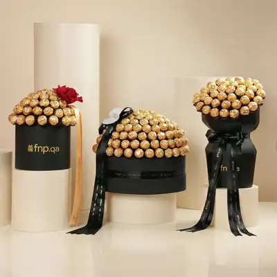 Luxurious Ferrero Gold Signature Chocolate & Rose Gift Box