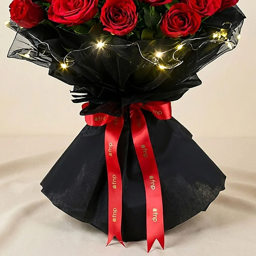 LED Elegance Rose Bouquet