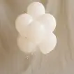 White Helium Balloons