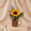 Sunflower Flower Mug n Venchi Hot Chocolate