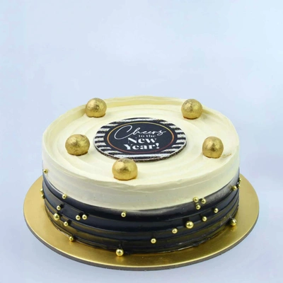 Delicious New Year Chocolate Cake - Half Kg Celebration Treat