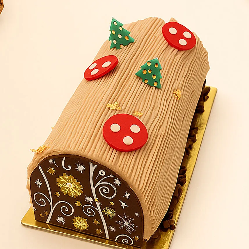 Chocolate Christmas Log Cake - 800 grams