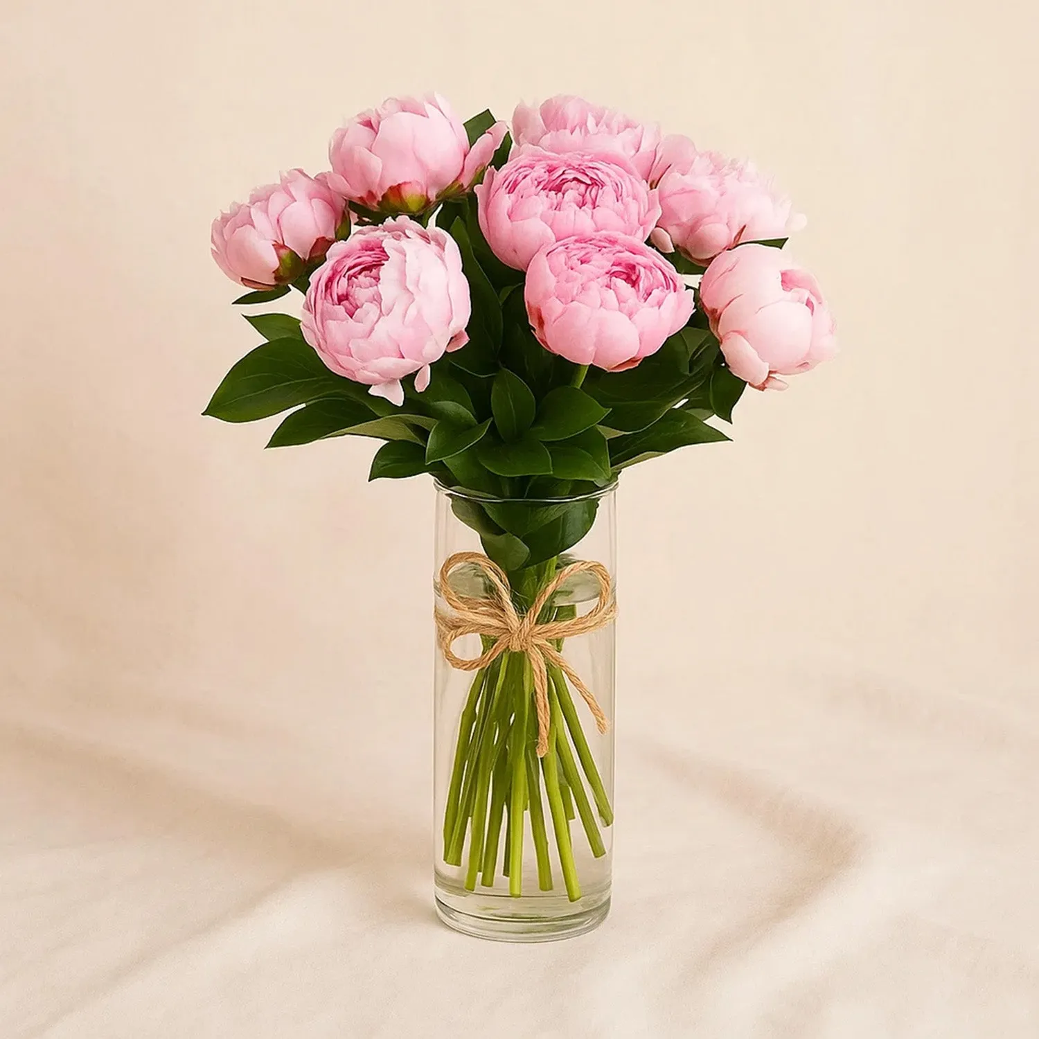 Pink Peony Flower Vase