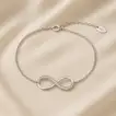 Timeless Elegance: Infinite Charm Sterling Silver Bracelet