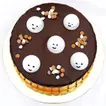Spooky Halloween Chocolate Cake with Ghost Toppers