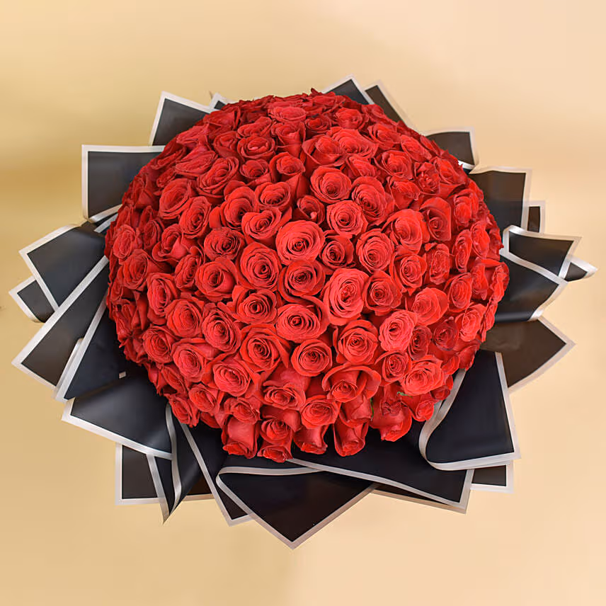 200 Valentine Roses Bouquet for Valentines Day