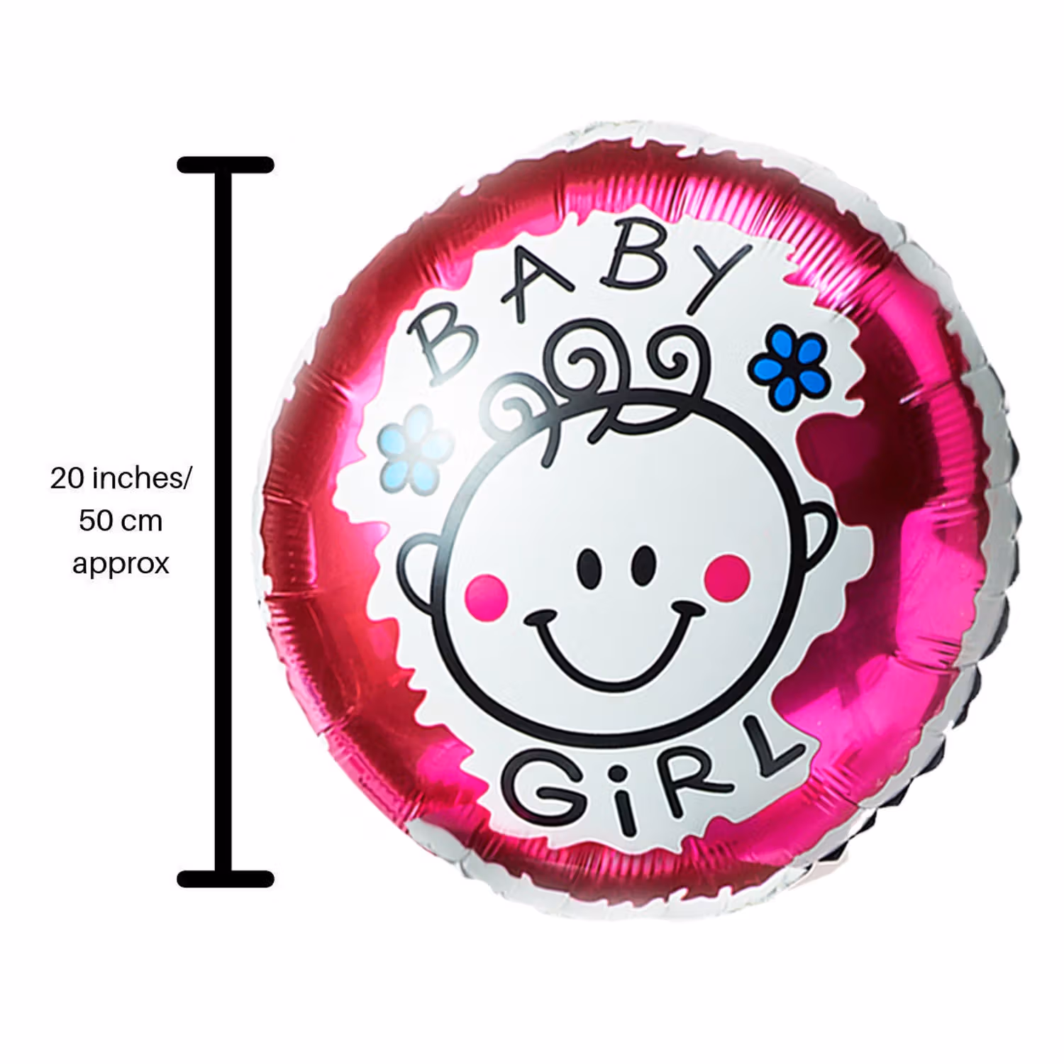 Adorable 'It's A Girl' Foil Balloon Bouquet - Perfect for Baby Showers
