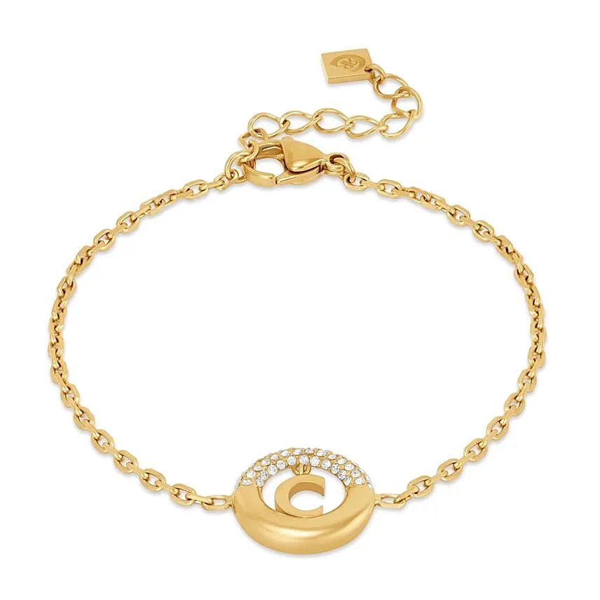 Cerruti 1881 Gold Plated valeria Bracelet GIft Tray for Her