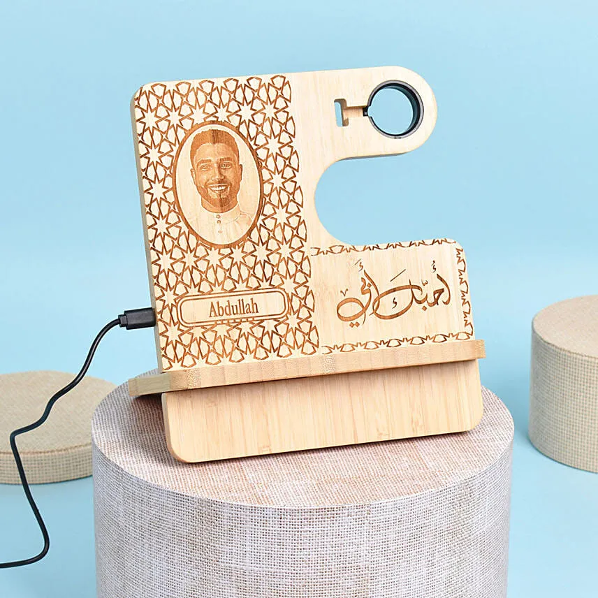 Personalised 3 in 1 Wireless Charging Station