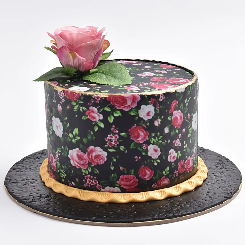 Floral Fantasy Printed Chocolate Cake