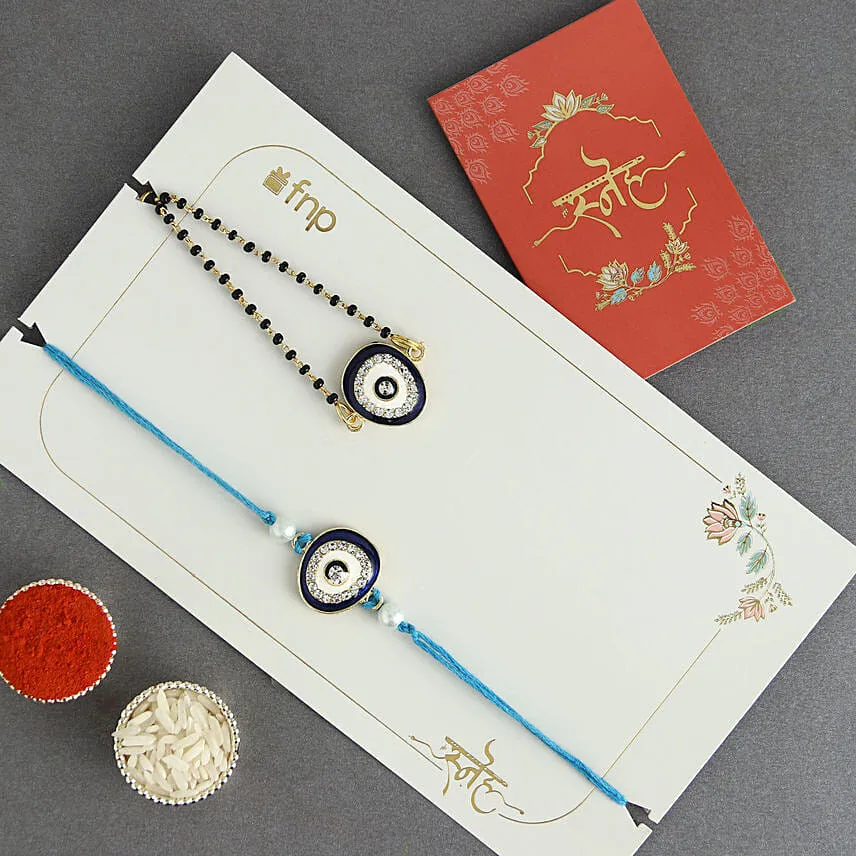 Feng Shui Guardian Evil Eye Rakhi for Bhaiya Bhabhi