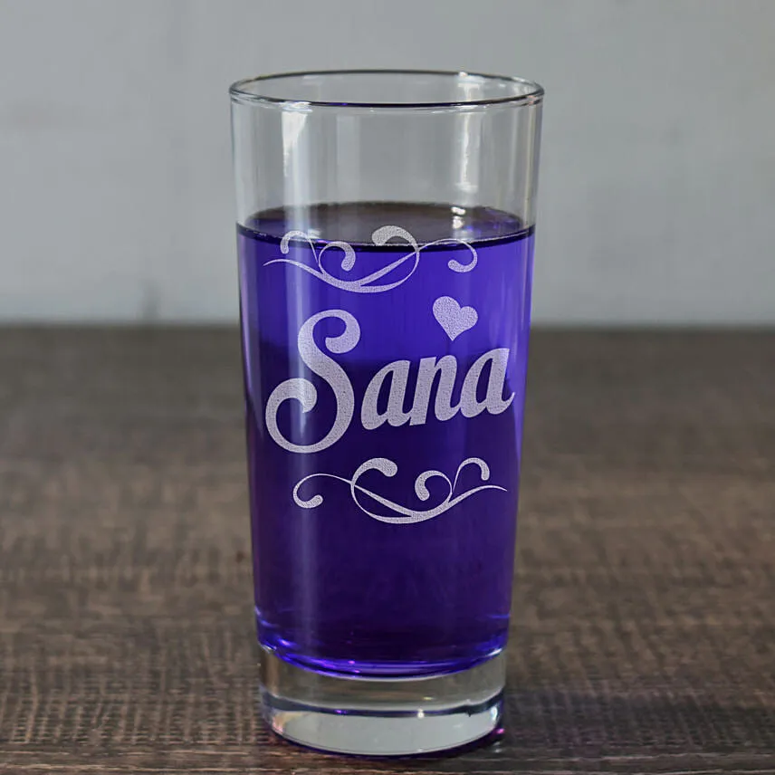 Personalised Engraved Water Glass