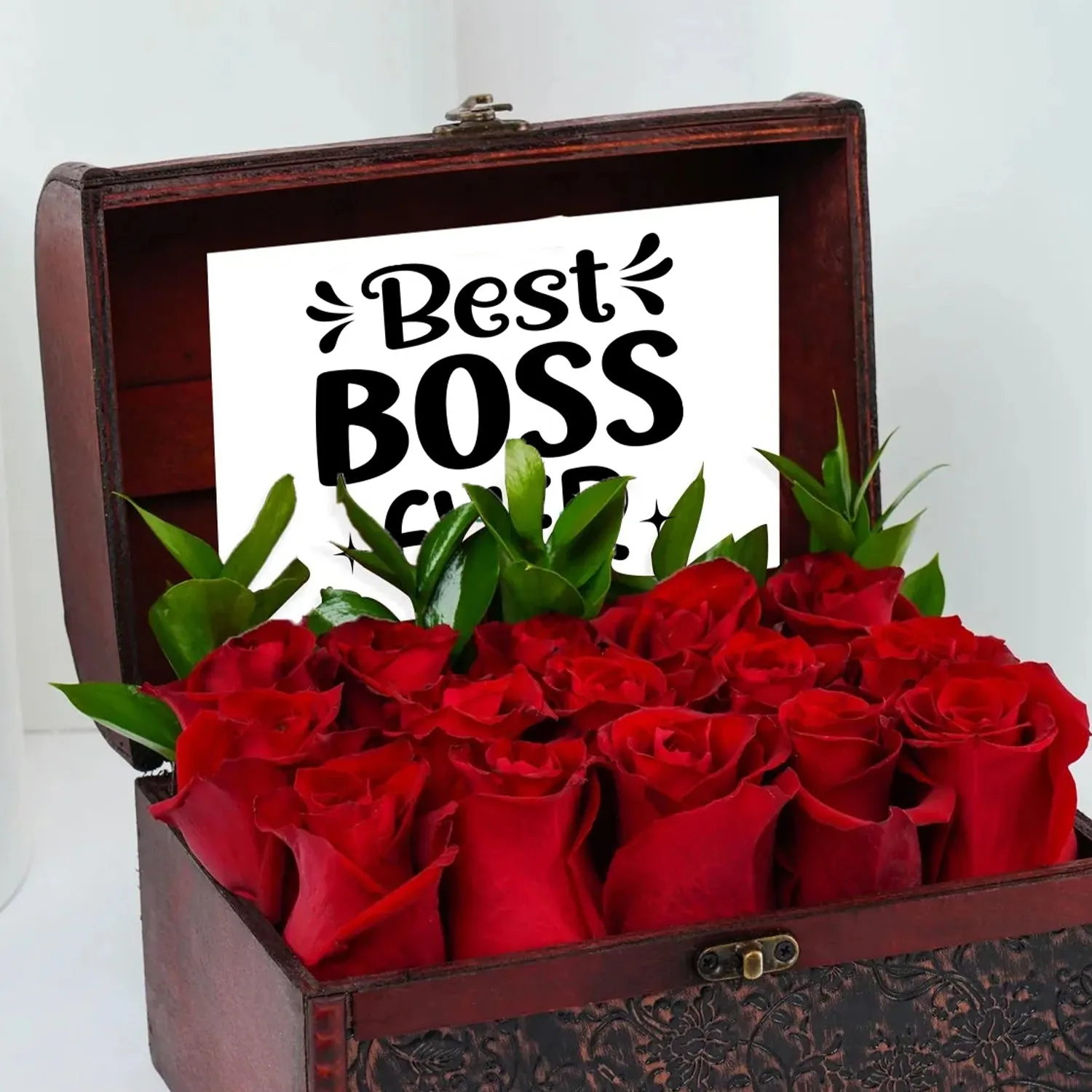 Treasure Box Roses | 15 Red Roses | Boss Day