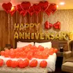 Elegant Anniversary Balloon Decor Set - Perfect for Romantic Celebrations