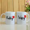 Romantic Hubby Wifey Couple Mugs - Perfect Gift for Couples